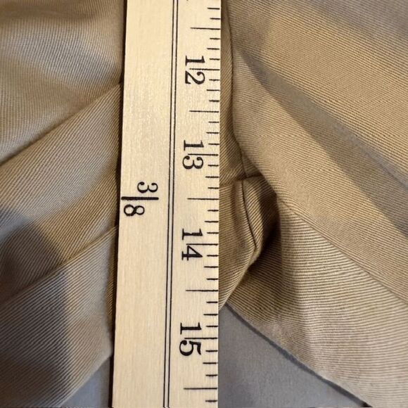 Dockers Odyssey Twill Khaki Trousers Chino Cuffed Pleated Tan Beige Size 36x31 - Picture 10 of 13